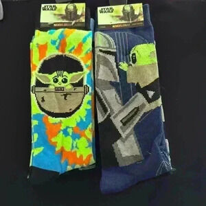 Star Wars Mandalorian Baby Yoda Crew Socks (NWT)